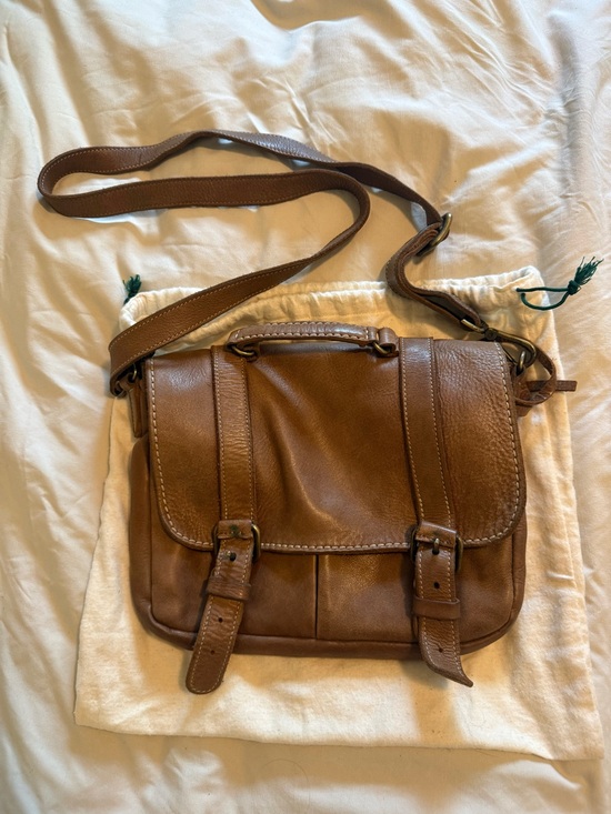 Roots Handbags - Roots Brown Leather Crossbody Bag